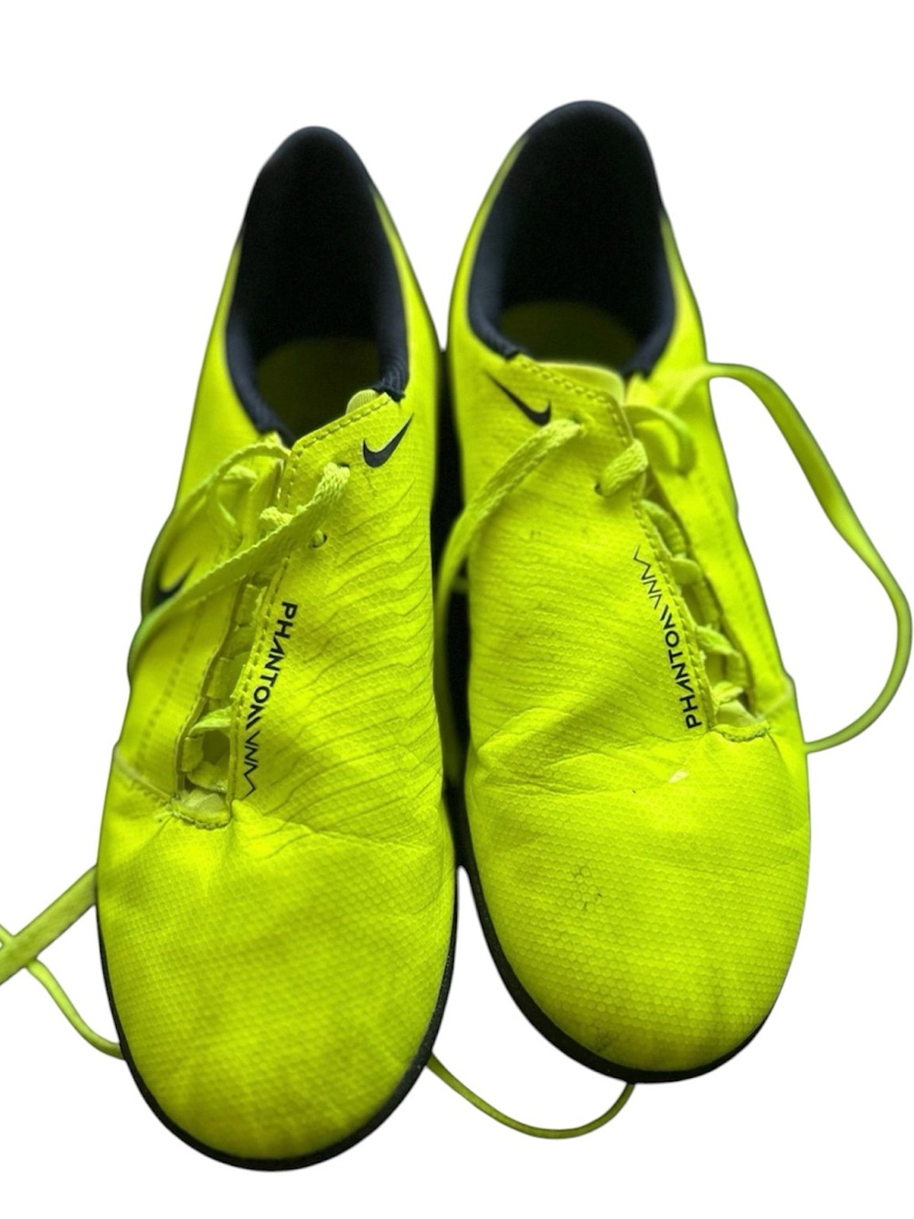 Nike Phantom Venom Club IC Volt Neon Yellow Soccer Shoes Youth 5.5Y AO0399-717